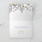 紫のかわいらし薄紫と金ゴールド | ハッピーマザーズデイ シーズンカード (内部)