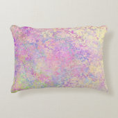 紫のかわいらし金ゴールドとピンクのテクスチャ アクセントクッション (正面)
