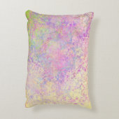 紫のかわいらし金ゴールドとピンクのテクスチャ アクセントクッション (裏面(縦))