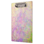 紫のかわいらし金ゴールドとピンクのテクスチャ クリップボード (左)