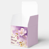 紫のかわいらし金ゴールドフローラ フェイバーボックス (オープン)