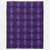 紫のきらめくブロックタイ フリースブランケット (正面)