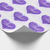 紫のきらめく続編、愛グラフィティバレンタイン ラッピングペーパー (角)