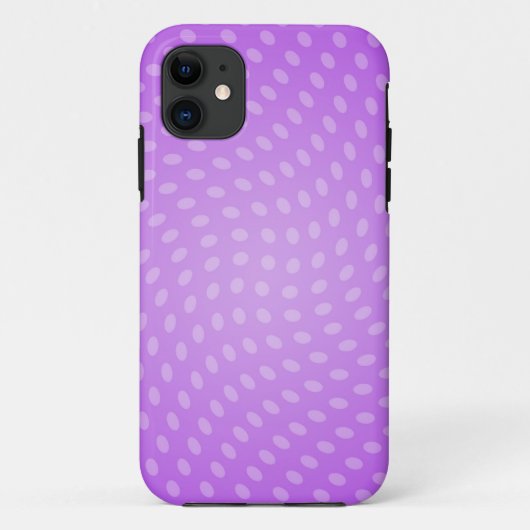 紫のくるくる水玉模様 Case-Mate iPhoneケース (裏面)