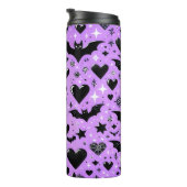 紫のこうもり タンブラー (回転右)