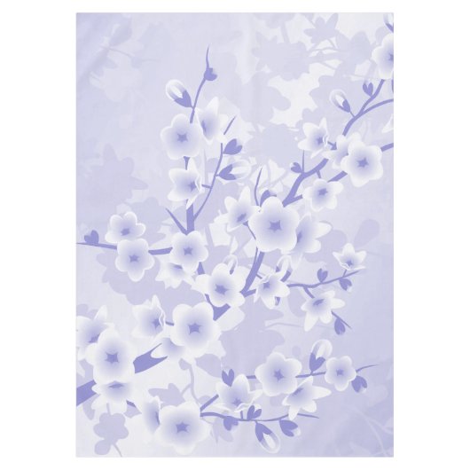 紫のさくらんぼの花 テーブルクロス (正面)