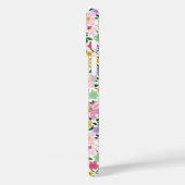紫のちりめん花のモノグラム Case-Mate iPhoneケース (裏面 / 左)