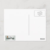 紫のはがきに沼をつくる ポストカード (裏面)