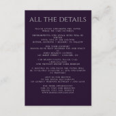 紫のはっきりしたフローラ エンクロージャーカード (正面)