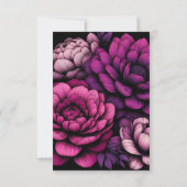 紫のはっきりしたフローラ 出欠カード (裏面)