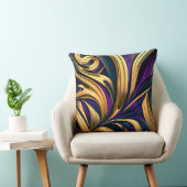 紫のはっきりした抽象芸術ストローク クッション (椅子)