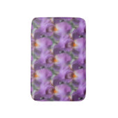 紫のひげのあやめの花の自然 バスマット (正面縦)