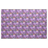紫のひげのあやめの花の自然 ファブリック (ファットクウォーター)