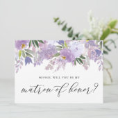 紫のほこりのお花を賜る 招待状 (スタンド正面)