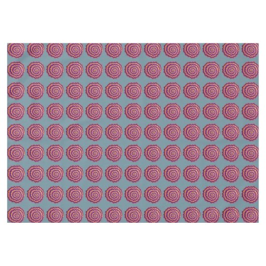 紫のらせん状 テーブルクロス (正面(横))