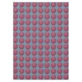 紫のらせん状 テーブルクロス (正面)