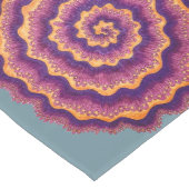 紫のらせん状 ミディアムテーブルランナー (コーナー)