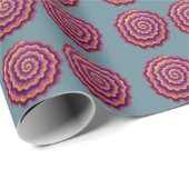 紫のらせん状 ラッピングペーパー (ロールコーナー)