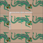 紫のを持つ南淡い色の西リズストライプード ファブリック (タイル)