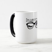 紫のアイシャドウを持つとてもオタクな女の子 モーフィングマグカップ (正面左)