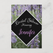 紫のアイリスエレガント エンクロージャーカード (裏面)