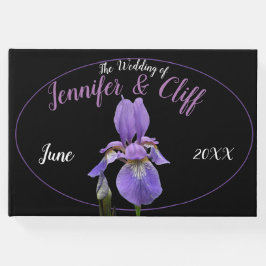 紫のアイリスエレガント ゲストブック