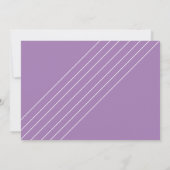 紫のアイリスガーデンの写真保存日 セーブザデート (裏面)