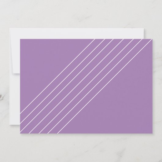 紫のアイリスガーデンの写真保存日 セーブザデート (裏面)