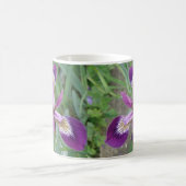紫のアイリスマグ コーヒーマグカップ (中央)