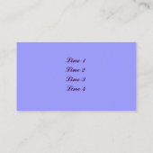 紫のアイリス（花）（閉じた名刺） 名刺 (裏面)