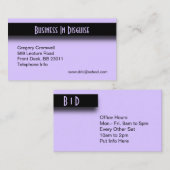 紫のアクセント 名刺 (正面/裏面)