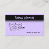 紫のアクセント 名刺 (正面)