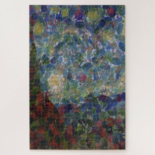 紫のアザミのリアルな芸術 ジグソーパズル