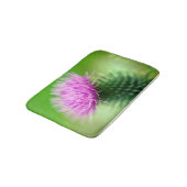 紫のアザミ花風呂マット バスマット (アングル)