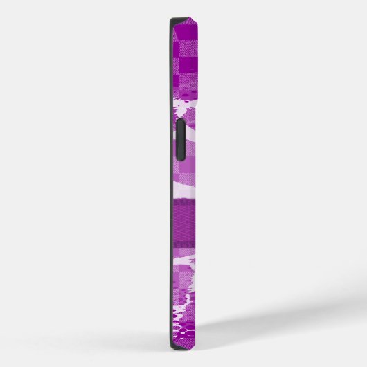 紫のアニマルプリントスタイルのモノグラム Case-Mate iPhoneケース (裏面 / 右)