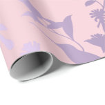 紫のアメジストピンクのフォイルズハミングバードの花 ラッピングペーパー<br><div class="desc">Glamとシックなコンテンポラリー抽象芸術ラッピングの紙の多くのイベントのための美しいデコになることができる結婚の記念日、誕生日、卒業式、新しい家、バーダル企業のシャワーなどフローレンスKデザイン</div>