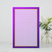紫のアメジスト素晴らしの文房具 便箋 (スタンド正面)