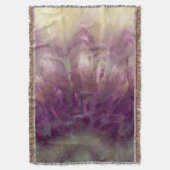 紫のアメジスト スローブランケット (正面縦)