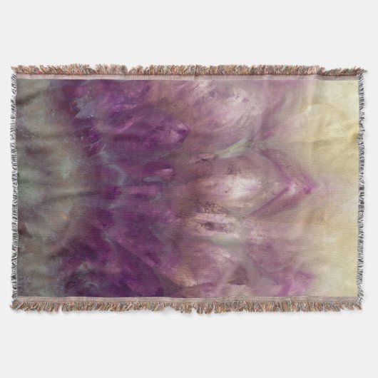 紫のアメジスト スローブランケット (正面)