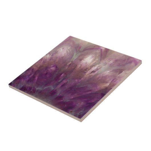 紫のアメジスト タイル (側面)