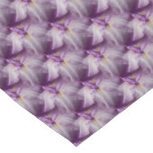 紫のアヤ日本のメの花柄 ショートテーブルランナー (コーナー)