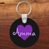紫のアンマ キーホルダー (正面)