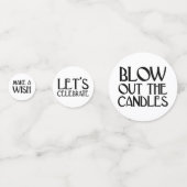 紫のアールデコ誕生日句 コンフェッティ (裏面)