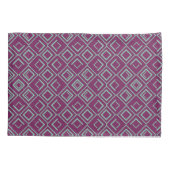 紫のアールデコ 枕カバー (裏面)