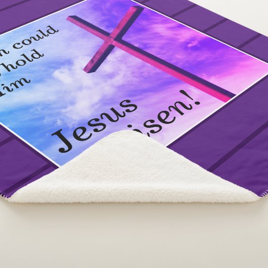 紫のイエスが復活祭に現れる シェルパブランケット (3/4)