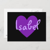 紫のイザベル ポストカード (正面/裏面)