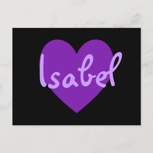 紫のイザベル ポストカード (正面)