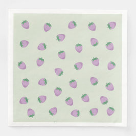 紫のイチゴ模様