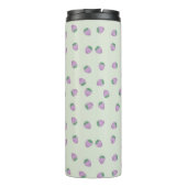 紫のイチゴ模様 タンブラー (裏面)