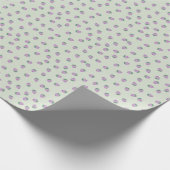 紫のイチゴ模様 ラッピングペーパー (角)